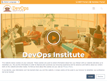 Tablet Screenshot of devopsinstitute.com